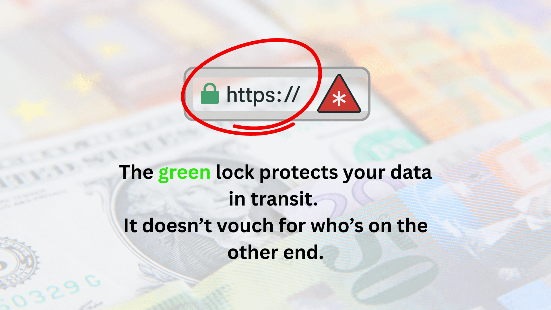 Green SSL lock