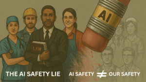 People being erased by AI