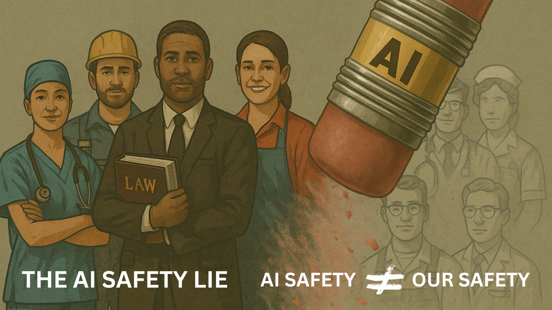 People being erased by AI