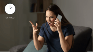 frustrated customer trying to cancel account