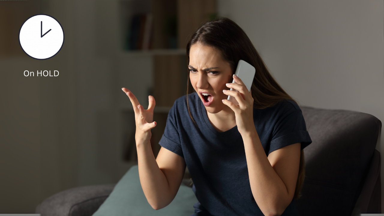 frustrated customer trying to cancel account